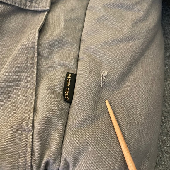 Pacific Trail Corduroy Bomber Jacket Gray Men's XL Outdoor Winter Barn Coat - Picture 9 of 10